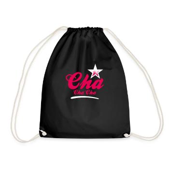 Cha Cha Cha Dance - Latino Tanz Geschenk T-Shirt - Turnbeutel - Schwarz - Vorne