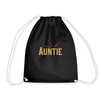 AUNTIE DESIGN - Turnbeutel - Schwarz - Vorne