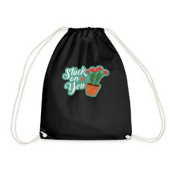 Cactus Blague de mots Humour Amour Cadeau Idée Pour Femme - Sac de sport léger - noir - Devant