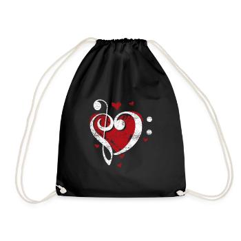 Clé de sol - Sac de sport léger - noir - Devant