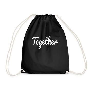 Together forever la paire parfaite Tshirt white - Sac de sport léger - noir - Devant