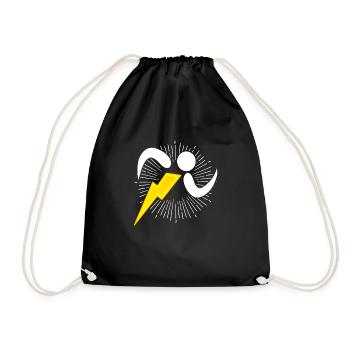 Jogging Running Flash Flash Sports Gift - Drawstring Bag - black - Front