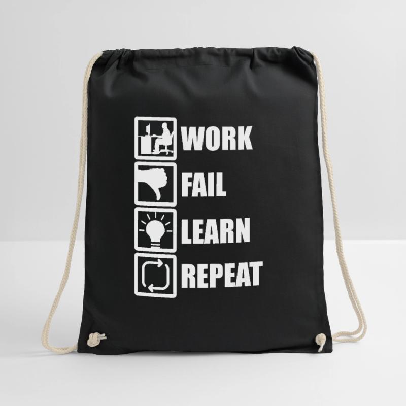 Work Fail Learn Repeat Sac de sport léger