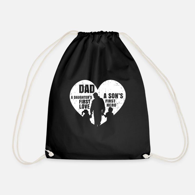 Dad, dad - Drawstring Bag - black