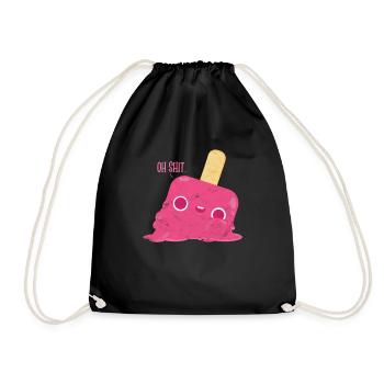 Ice Cream Shop Gift Crème glacée vacances d'été - Sac de sport léger - noir - Devant