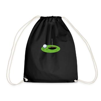 Golfeur golfeur golfeur golfball golfschlag loch - Sac de sport léger - noir - Devant