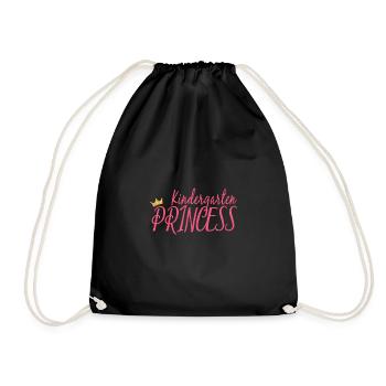 Kindergarten Princess/Prinzessin - Turnbeutel - Schwarz - Vorne