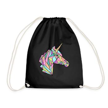 Unicorn v2 Designs by AR - Turnbeutel - Schwarz - Vorne