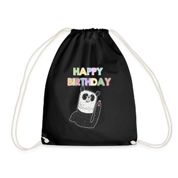 Anniversaire chemise enfant - Sac de sport léger - noir - Devant