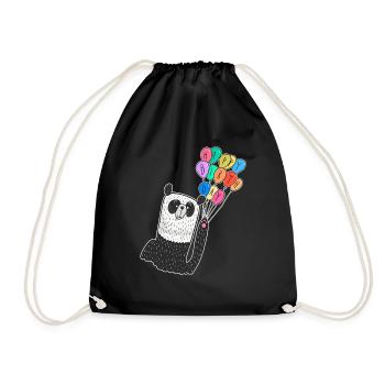 Happy Birthday Kids Shirt - Drawstring Bag - black - Front