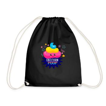 unicorn - Drawstring Bag - black - Front