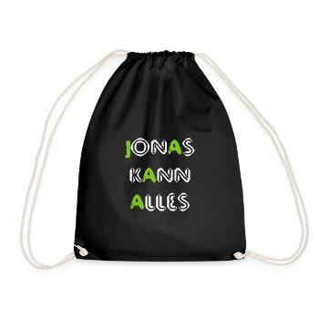 Jonas - Turnbeutel - Schwarz - Vorne