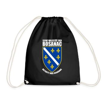 Bosanac Bosnien - Turnbeutel - Schwarz - Vorne