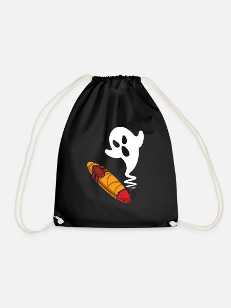 Zigarre Nichtraucher Geschenk Halloween - Turnbeutel - Schwarz