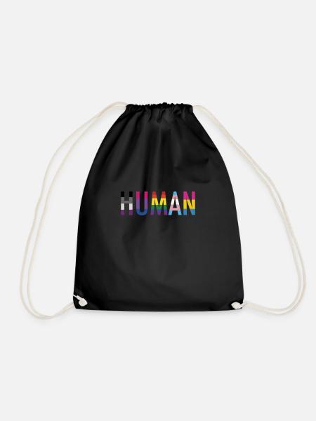 Nonbinary LGBT Transgender T Shirt - Turnbeutel - Schwarz