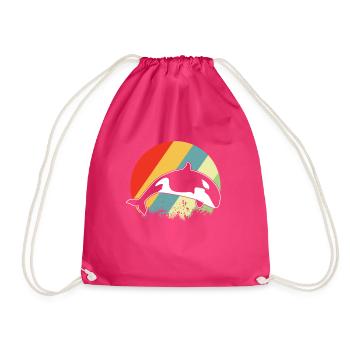Baleine à épée - Sac de sport léger - fuchsia - Devant