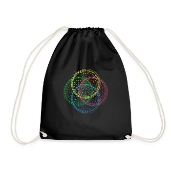IKIGAI, Tai Chi, meaning of life - Drawstring Bag - black - Front