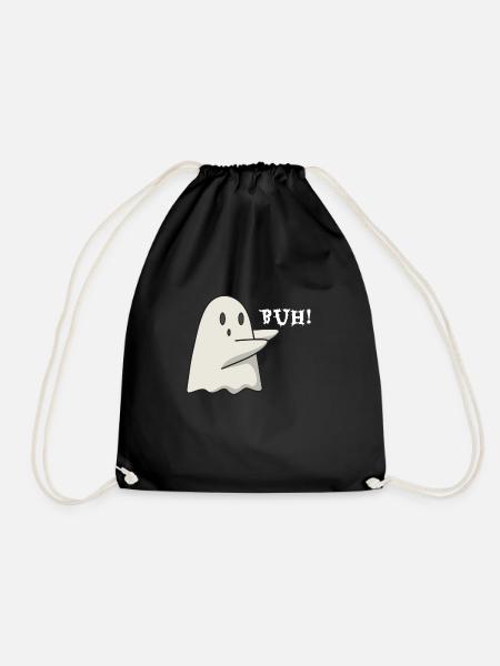 Gespenst Geist Halloween Geschenk - Turnbeutel - Schwarz