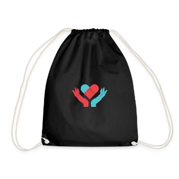 Amour pour le don de volontaire - Sac de sport léger - noir - Devant