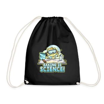 La cuisson de chaton de chat est boulanger de science - Sac de sport léger - noir - Devant