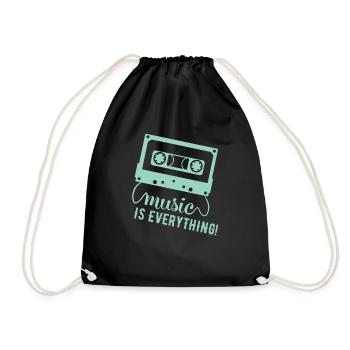 Cassette Musique Is Everything - Sac de sport léger - noir - Devant