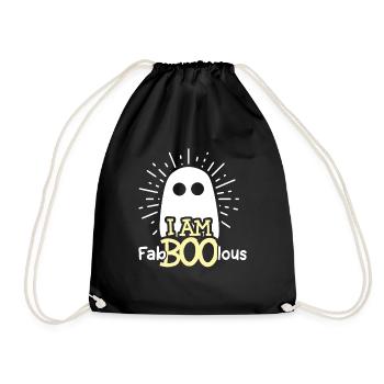 FabBOOlous fantôme drôle de cadeau d'Halloween - Sac de sport léger - noir - Devant