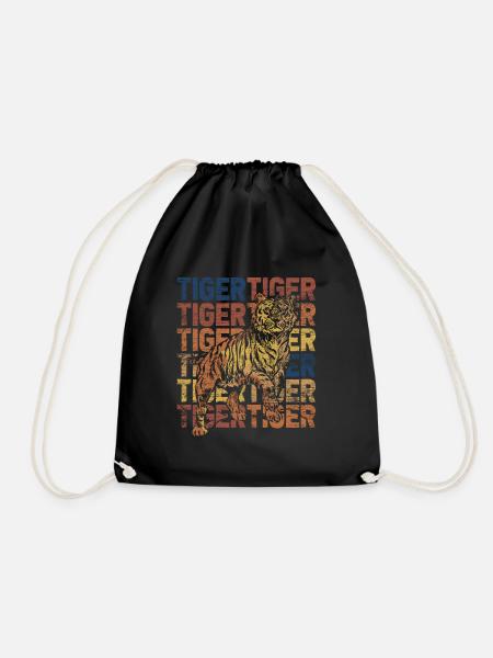 Tiger - Turnbeutel - Schwarz