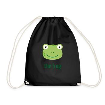 The frog - Drawstring Bag - black - Front