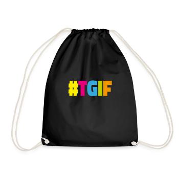 TGIF remercie Dieu de son week-end de fin de semaine Weekend - Sac de sport léger - noir - Devant