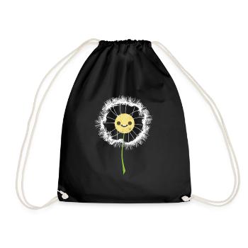 Fleuriste jardin jardinier pissenlit cadeau fleur - Sac de sport léger - noir - Devant