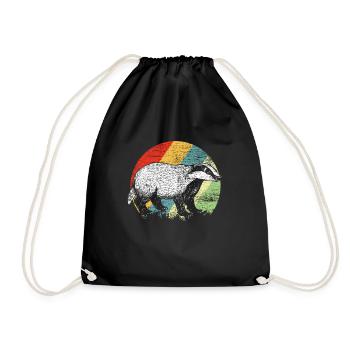 blaireau - Sac de sport léger - noir - Devant