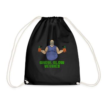Vendeur de légumes - Sac de sport léger - noir - Devant