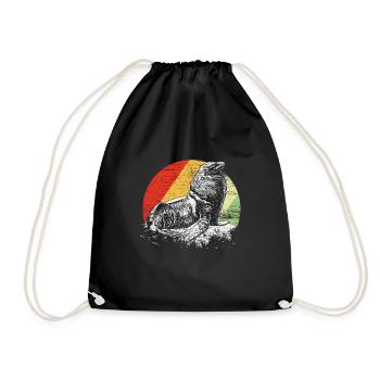 Lion de mer phoque animal de morse cadeau idée d’eau - Sac de sport léger - noir - Devant