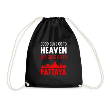 Pattaya Thailand böse Jungs gute Männer - Turnbeutel - Schwarz - Vorne