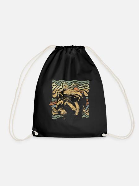 Raton laveur raton laveur - Sac de sport léger - noir