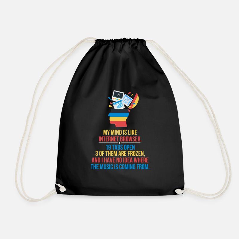 Onglets ouverts - Sac de sport léger - noir