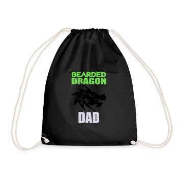 Bearded Dragon Dad - Turnbeutel - Schwarz - Vorne