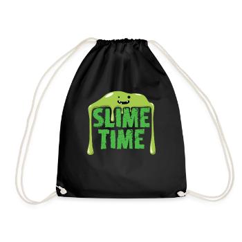 Slime Time Monster Alien - Drawstring Bag - black - Front