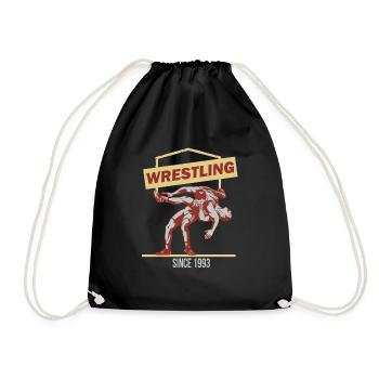 Wrestling wrestling - Drawstring Bag - black - Front