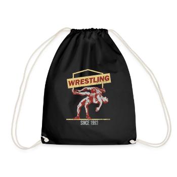 Wrestling wrestling - Drawstring Bag - black - Front