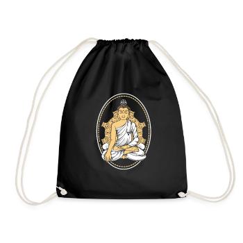 BUDDHA GIFT SPIRITUALITY MEDITATION YOGA - Drawstring Bag - black - Front