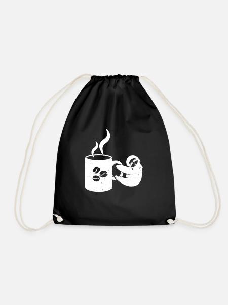 Café paresseux - Sac de sport léger - noir