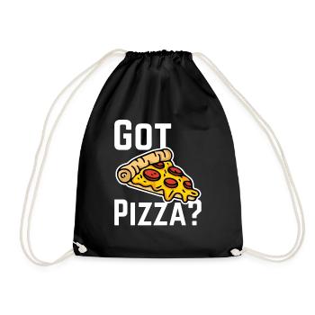 Got pizza? W31 - Drawstring Bag - black - Front