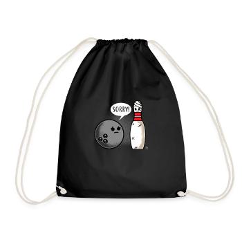 Je suis désolé Balle de bowling Joueur Cadeau drôle - Sac de sport léger - noir - Devant