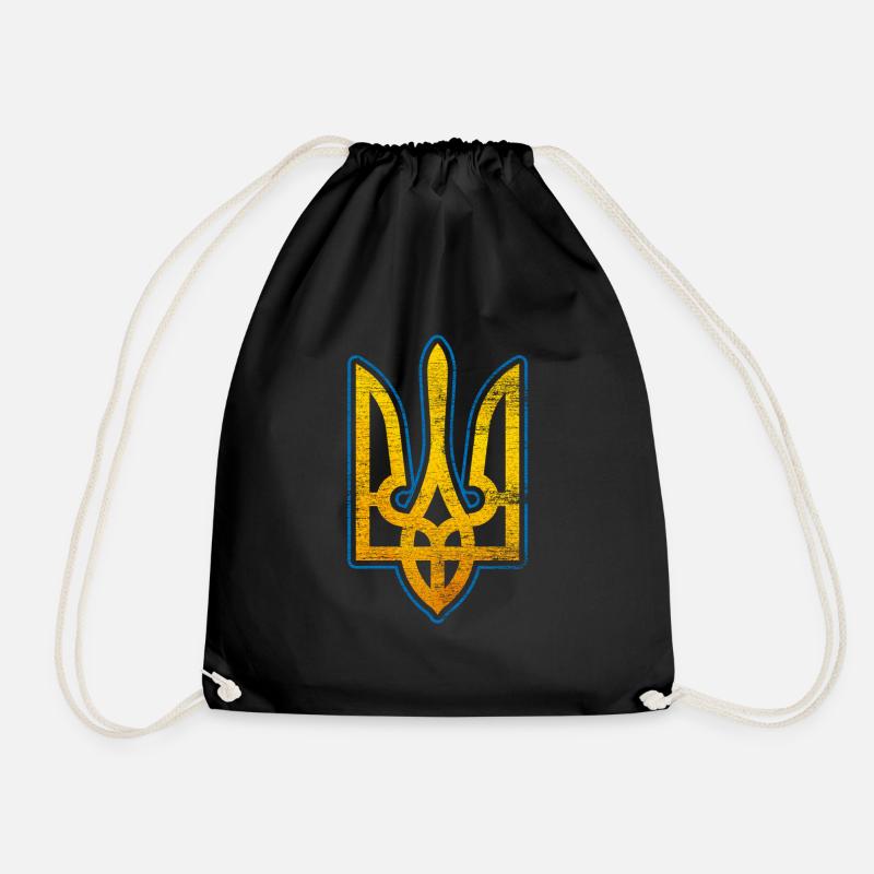 Ukraine - Turnbeutel - Schwarz