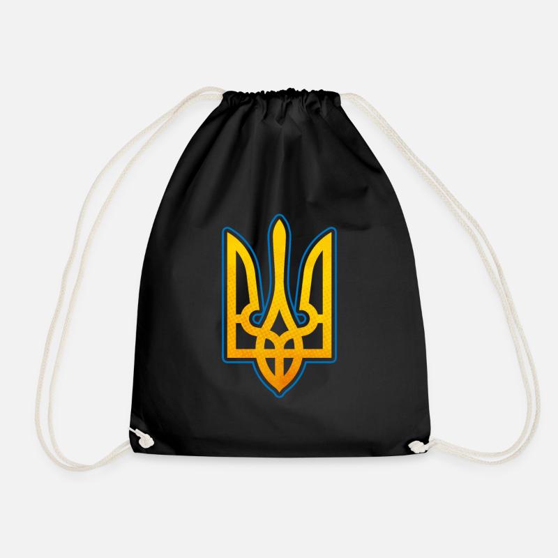 Ukraine Emblem - Turnbeutel - Schwarz