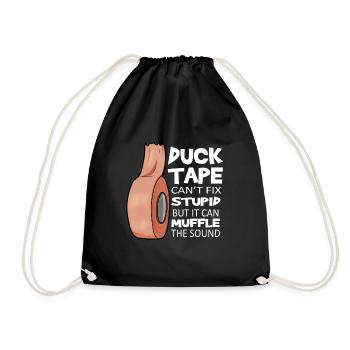 duck tape BDSM Bâillon artisan - Sac de sport léger - noir - Devant