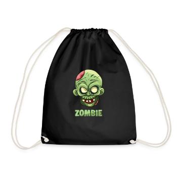 Scary Zombie Halloween - Drawstring Bag - black - Front