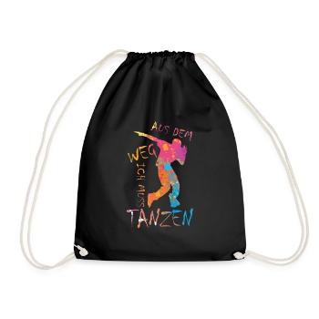 Out of the way I have to dance party dancers - Drawstring Bag - black - Front