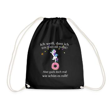 Je sais que j'ai un vélo! mais regarde - Sac de sport léger - noir - Devant